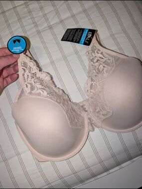Bali Light Pink/Tan Lace T-Shirt Bra